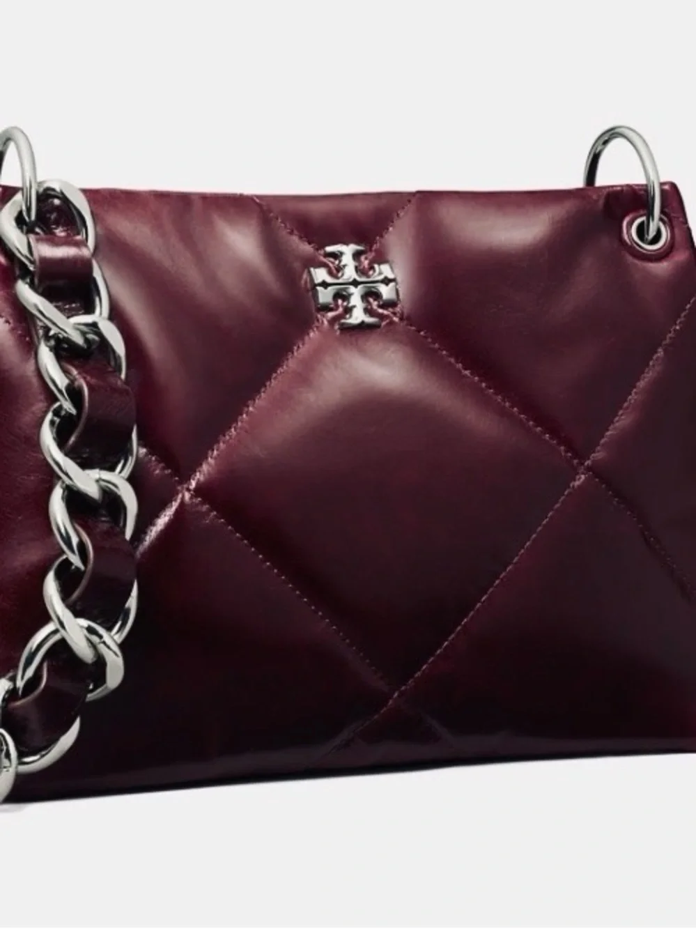 Tory Burch Quilted Shoulder Bag - Burgundy
